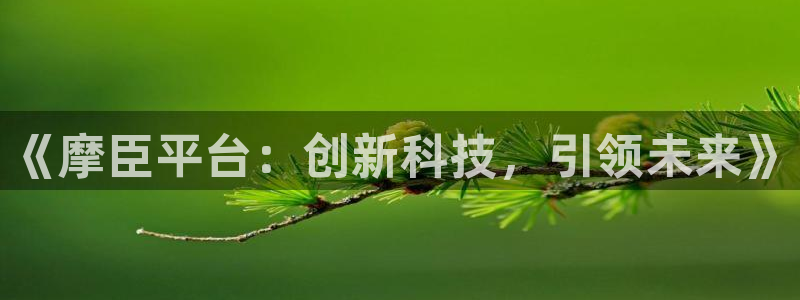 蓝狮娱乐平台链接：《摩臣平台：创新科技，引领未来》