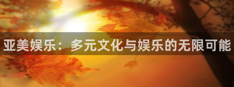 蓝狮娱乐体育凯捷代理注册：亚美娱乐：多元文化与娱乐的无限可能