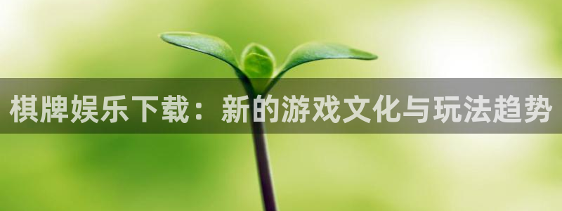 蓝狮娱乐平台注册：棋牌娱乐下载：新的游戏文化与玩法趋势
